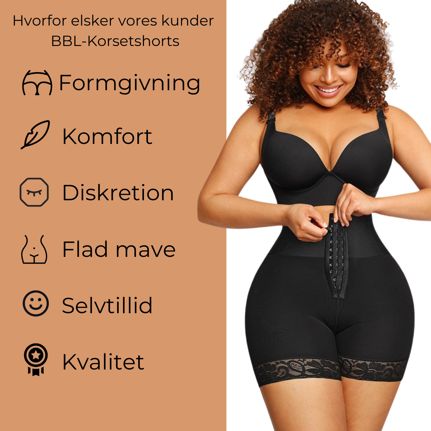 BBL-korsetshorts - Aura & Demure™